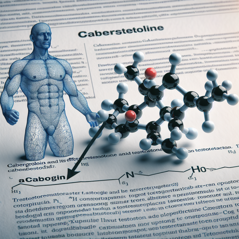 Cabergoline et effet sur le taux de testostérone
