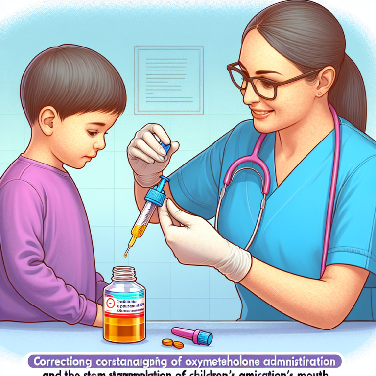 Correction de la stagnation de l'injection d'oxymétholone dans la bouche chez les enfants