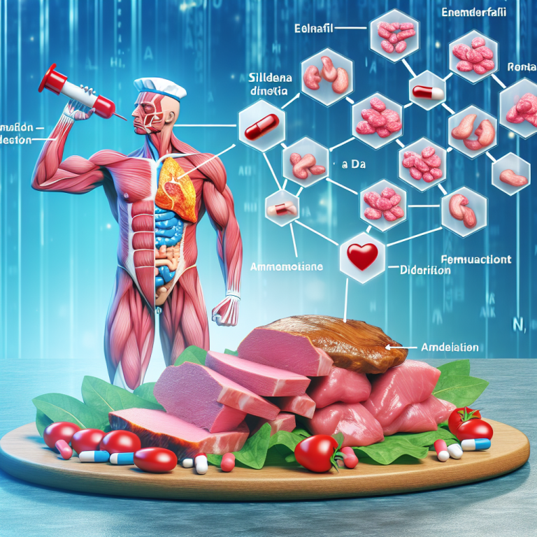 Infusion de sildénafil sur le métabolisme des acides présents dans les viandes