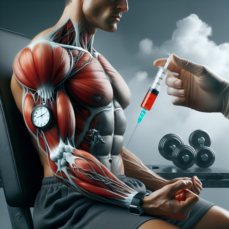L'injection de peptides dans la circulation sanguine après une heure d'exercice