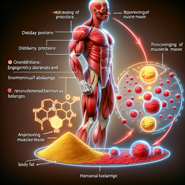 Utilisation de l'oxandrolone pour améliorer le rapport masse musculaire/graisse