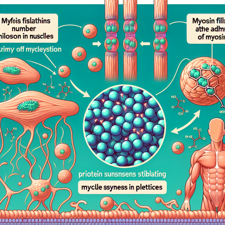 Effet des peptides sur la synthèse de myosine dans les muscles