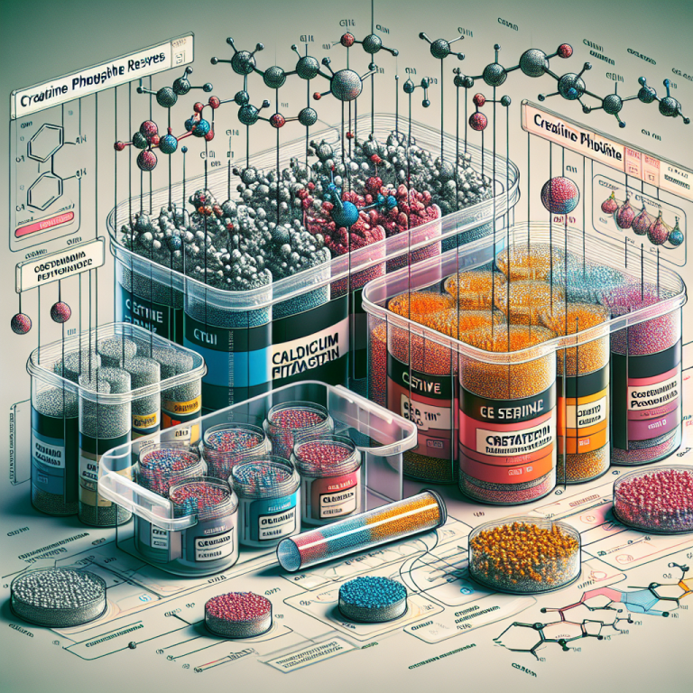 Réserves de pitavastatine calcique et de créatine phosphate